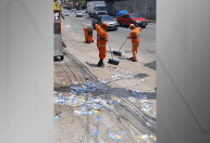 RJ: 167 toneladas de lixo de propaganda eleitoral são recolhidos; veja imagens