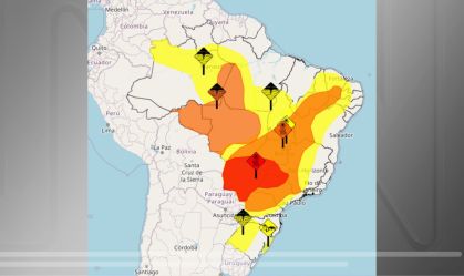 Alerta vermelho do Inmet