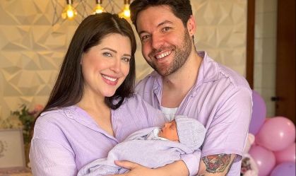 Andressa Ganacin anuncia que filha teve alta da UTI; veja momento