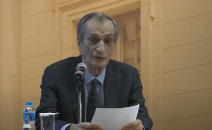 Antonio Cicero em palestra da Academia Brasileira de Letras