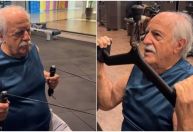Aos 91 anos, Ary Fountoura viraliza com treino pesado na academia