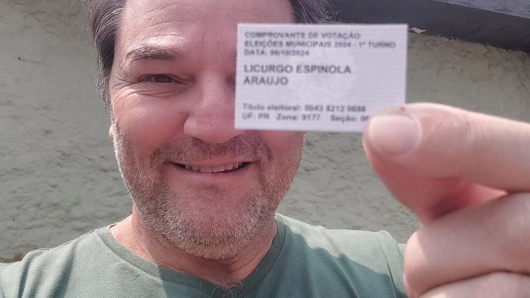 Ator Licurgo Spínola, concorria ao cargo de vereador em Curitiba