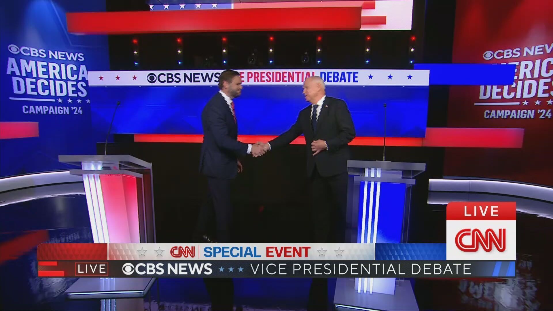 JD Vance e Tim Walz debatem na CBS News • CBS News