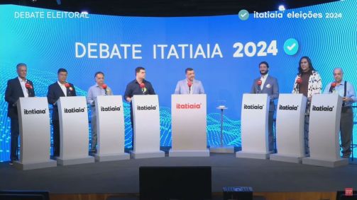 Debate Itatiaia para a Prefeitura de Belo Horizonte com os candidatos Mauro Tramonte,Bruno Engler, Fuad Noman, Duda Salabert, Carlos Viana e Gabriel Azevedo