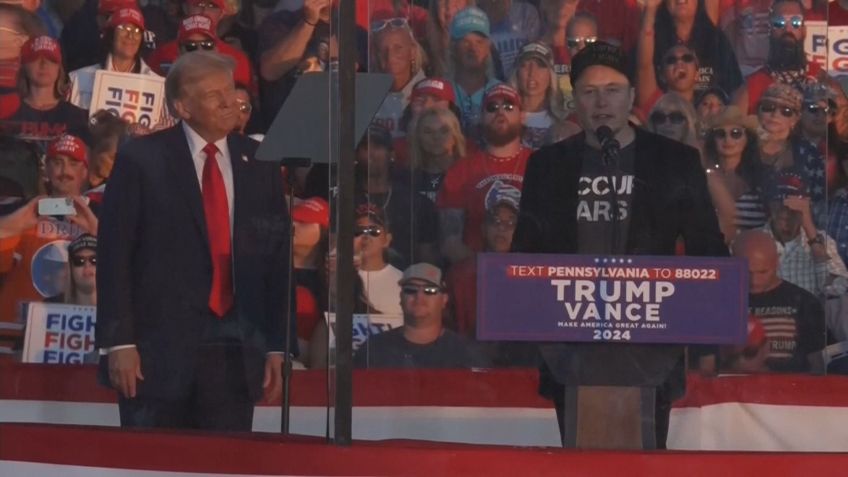 Elon Musk e Donald Trump fazem comício na Pensilvânia • REUTERS
