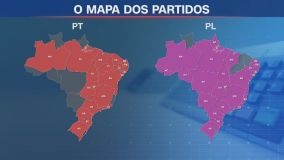 Mapa mostra os estados onde o PT e PL venceram as disputas por prefeituras