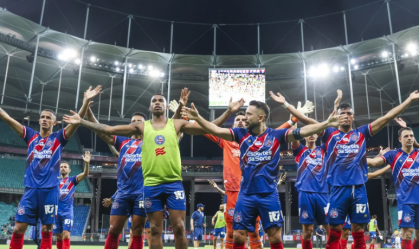 Bahia comemora na Arena Fonte Nova