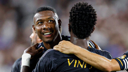 Alaba. defensor do Real Madrid e Vinicius Jr.