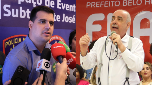 Bruno Engler (à esquerda) e Fuad Noman disputam a Prefeitura de Belo Horizonte