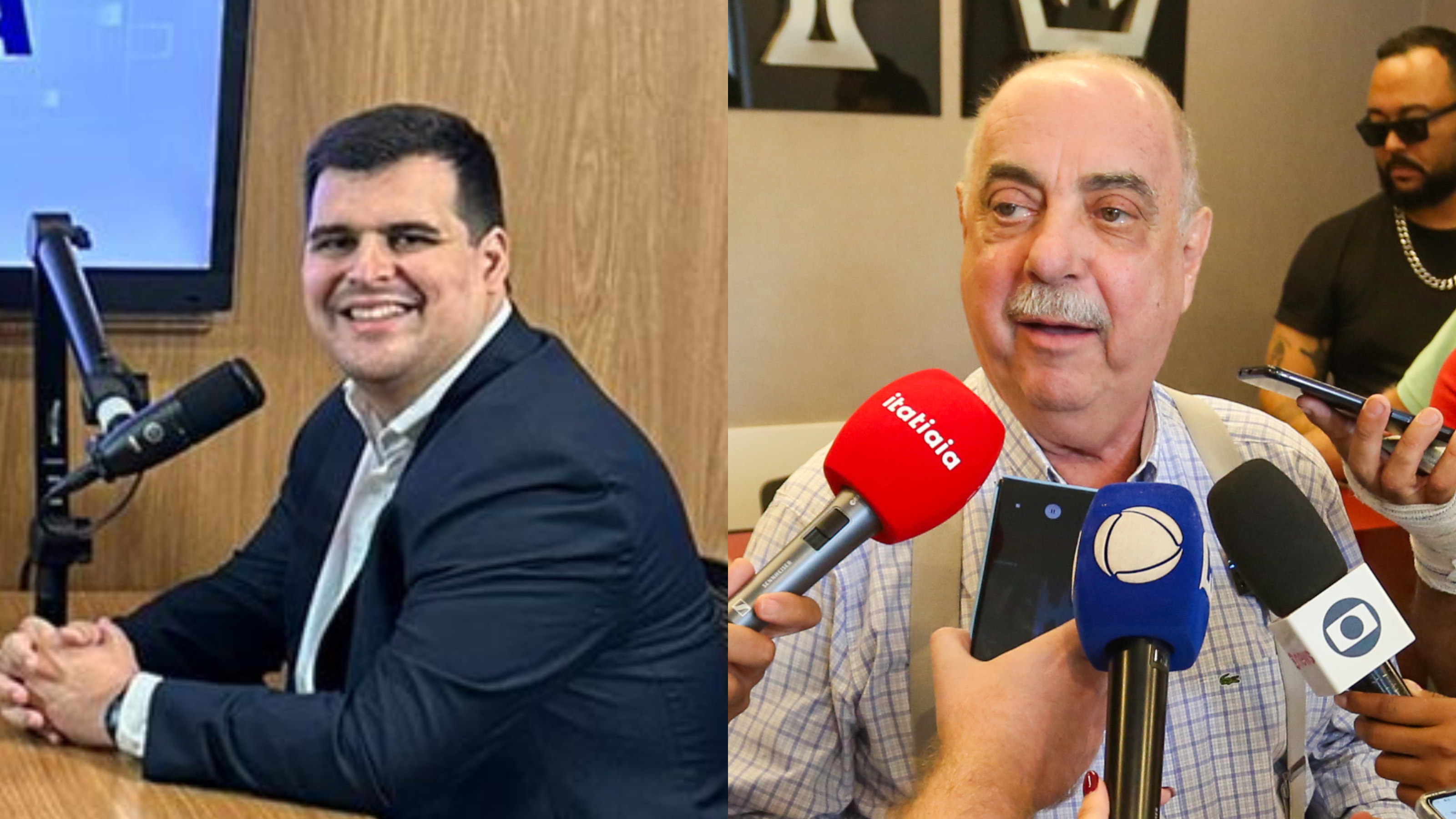 Bruno Engler (à esquerda) e Fuad Noman disputam a Prefeitura de Belo Horizonte