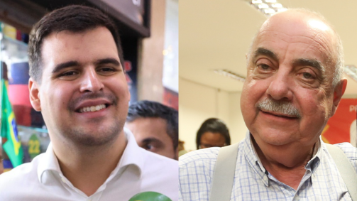 Bruno Engler (à esquerda) e Fuad Noman disputam a Prefeitura de Belo Horizonte