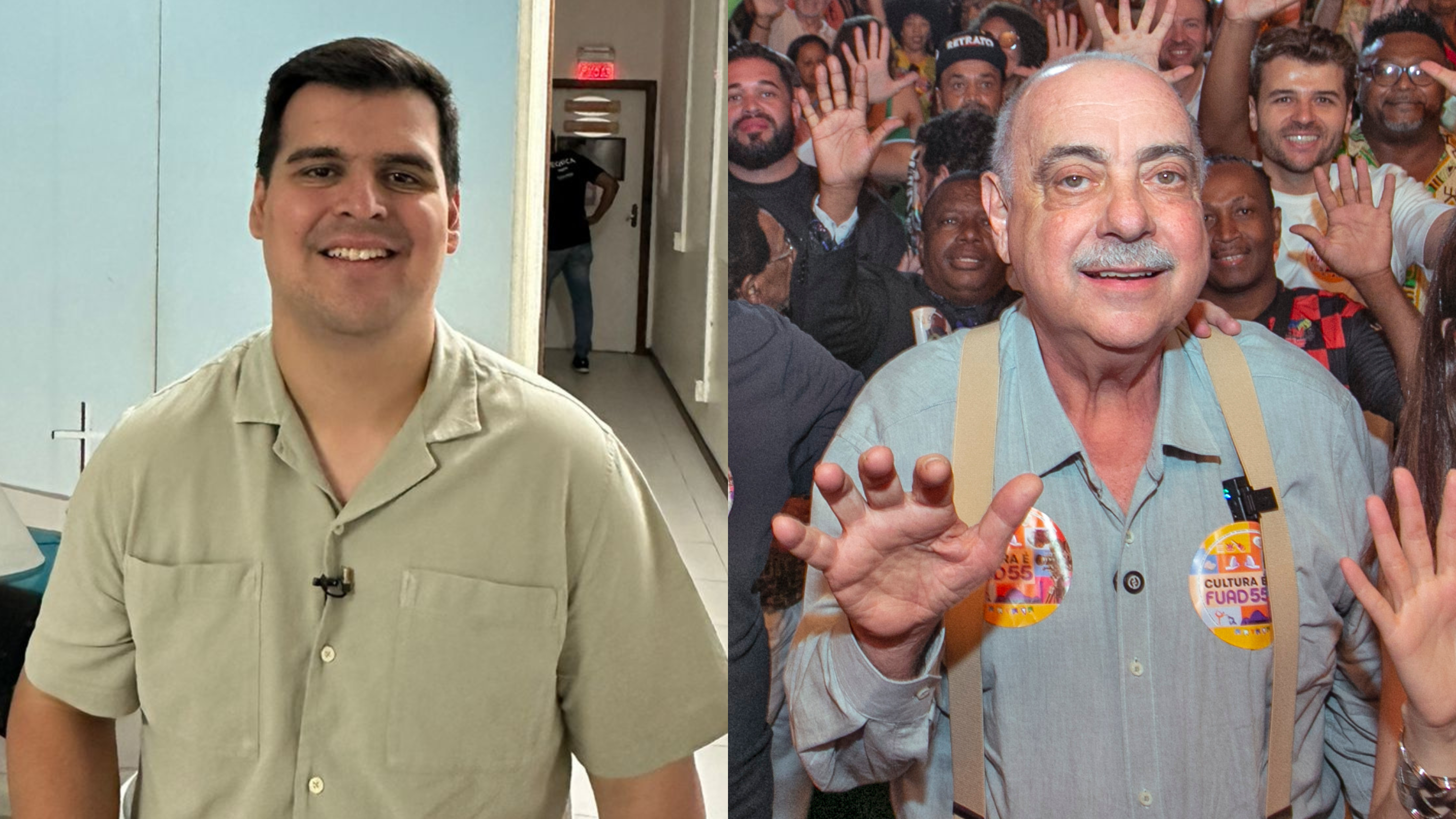 Bruno Engler (à esquerda) e Fuad Noman disputam a Prefeitura de Belo Horizonte