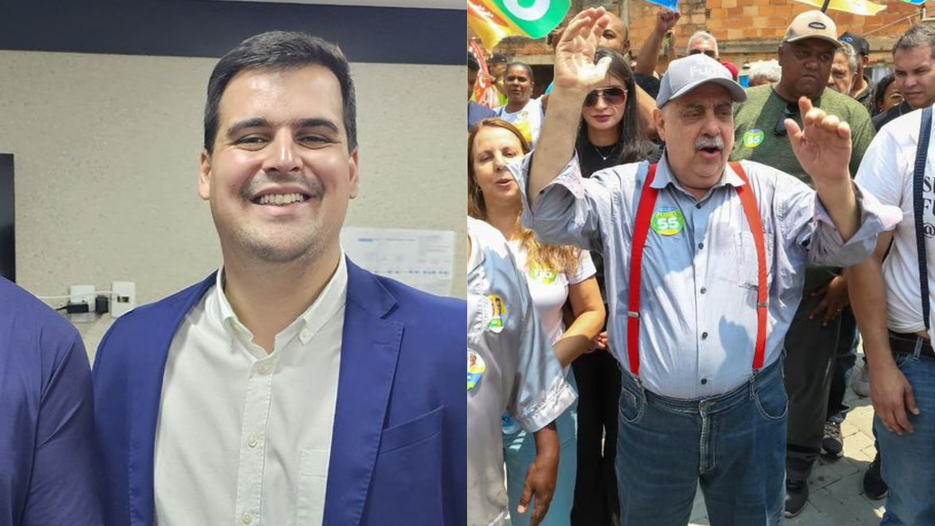 Bruno Engler e Fuad Noman estão em campanha para o segundo turno nas eleições de 2024