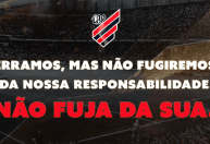 No Z4, Athletico-PR irrita torcida ao postar sobre “responsabilidade”