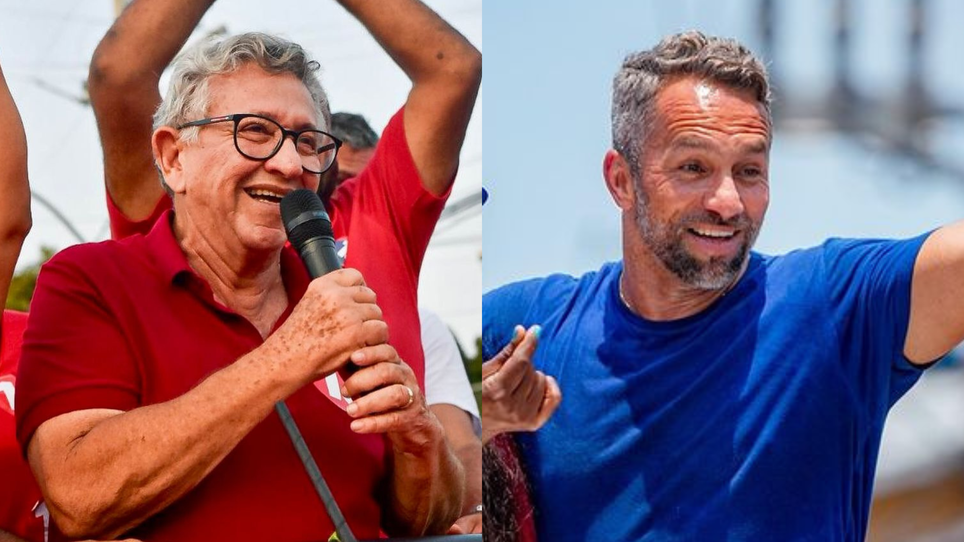 Caetano (à esqueda) e Flávio candidatos a Prefeitura de Camaçari