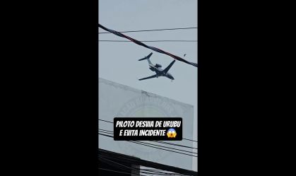 Vídeo: avião faz manobra brusca para desviar de ave em Guarulhos; veja