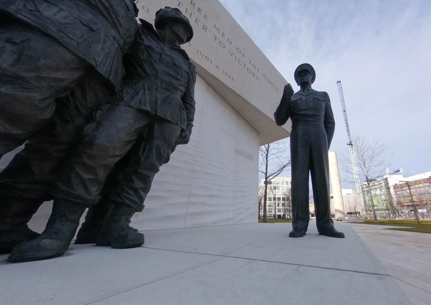 Projeto do memorial por Gehry Partners, LLP; escultura de Sergey Eylanbekov; tapeçaria de Tomas Osinski. • NPS Photo