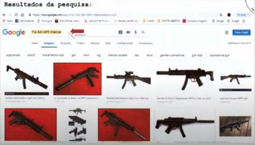 Busca feita no Google por Ronnie Lessa por acessórios para a metralhadora usada no crime