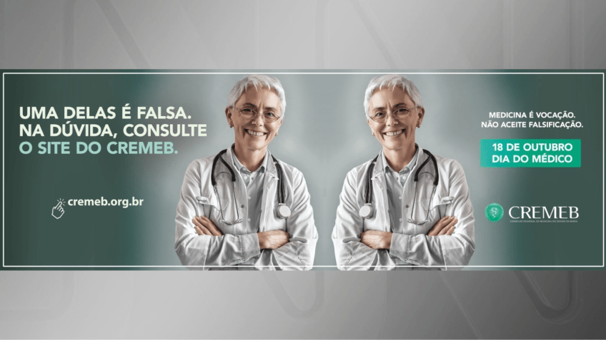 Cremeb informou que a campanha traz a diversidade da sociedade • Divulgação/Cremeb