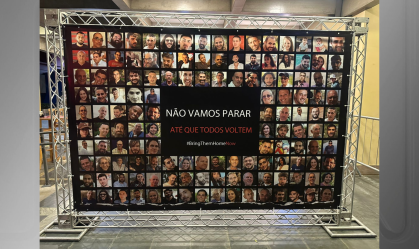 Comunidade judaica faz ato em SP para marcar um ano dos ataques do Hamas