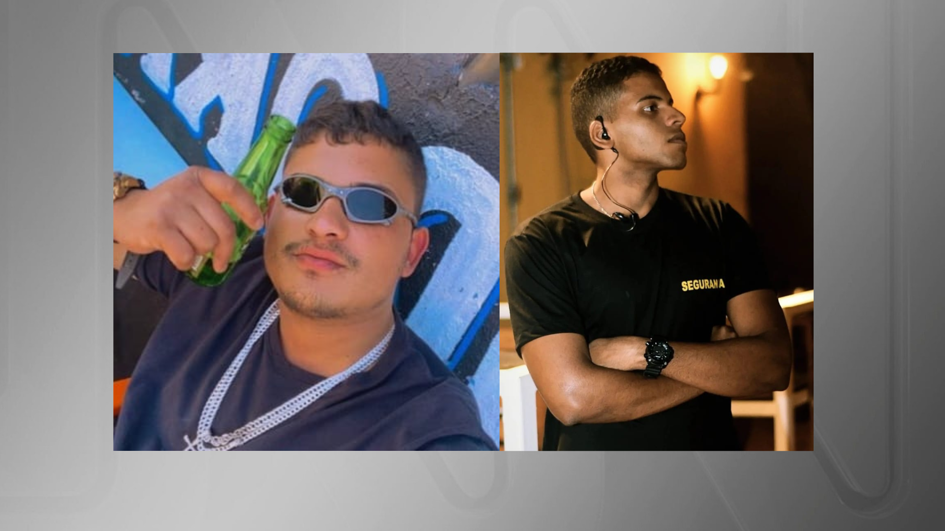 Montagem Homem mata segurança em bar