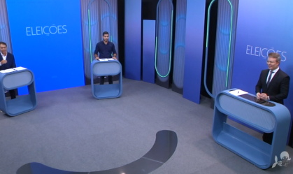 Debate da Globo em Fortaleza é marcado por acusações entre Evandro Leitão e André Fernandes
