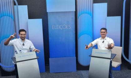 Eleição em Manaus: saiba o que disseram David Almeida e Alberto Neto na chegada ao debate