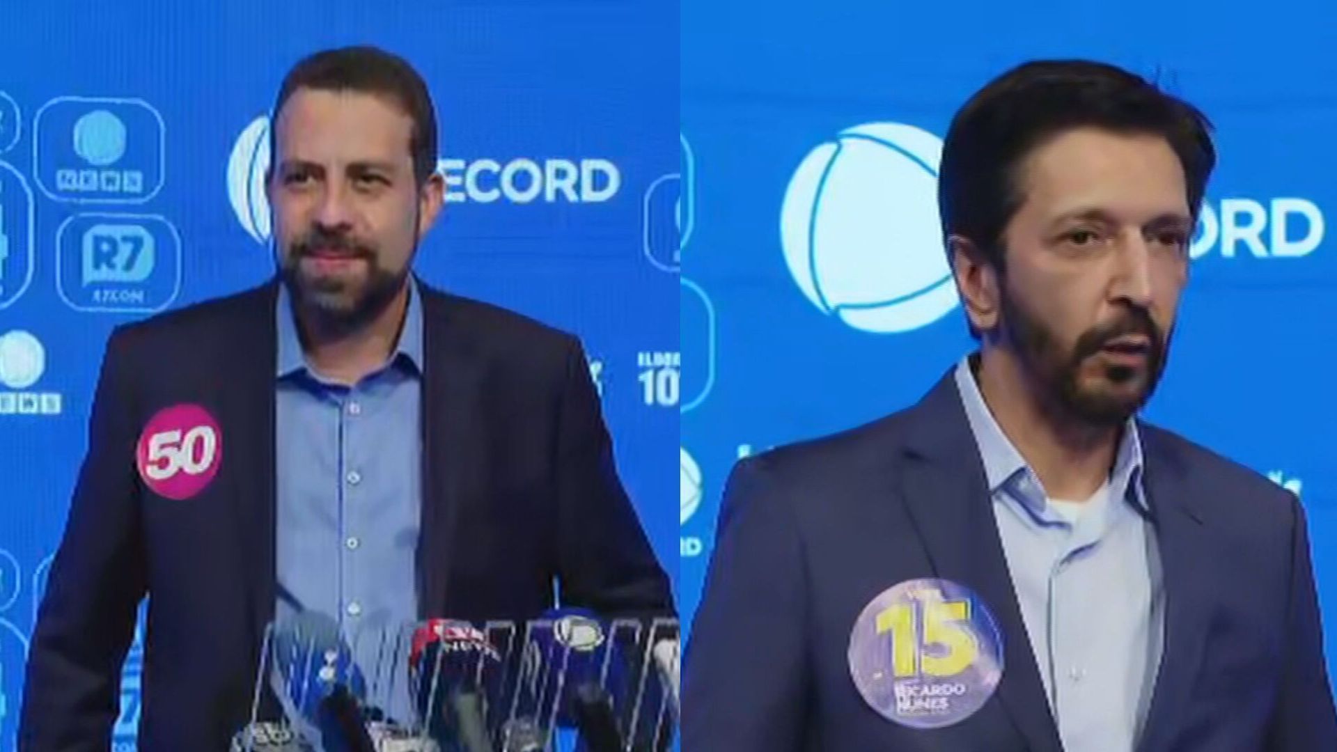Guilherme Boulos (PSOL) e Ricardo Nunes (MDB)