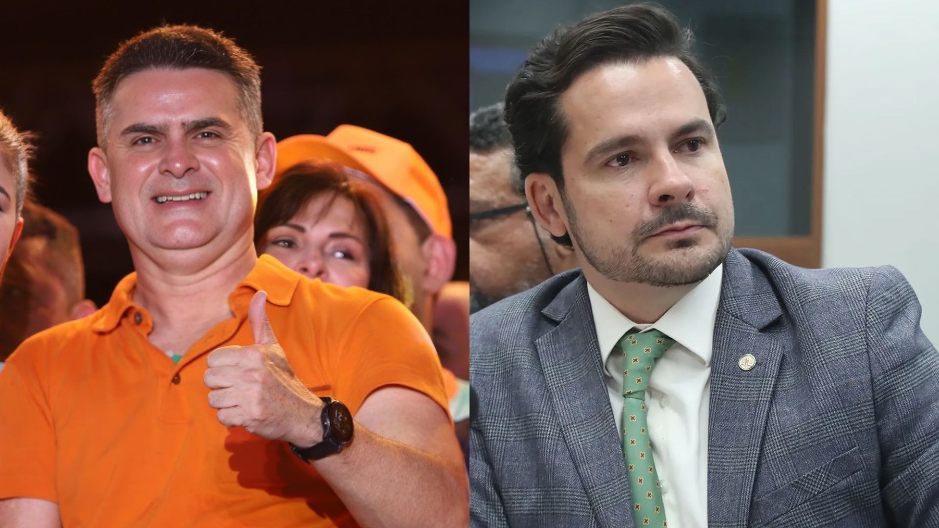 Candidatos à Prefeitura de Manaus, David Almeida e Capitão Alberto Neto lideram pesquisas em Manaus