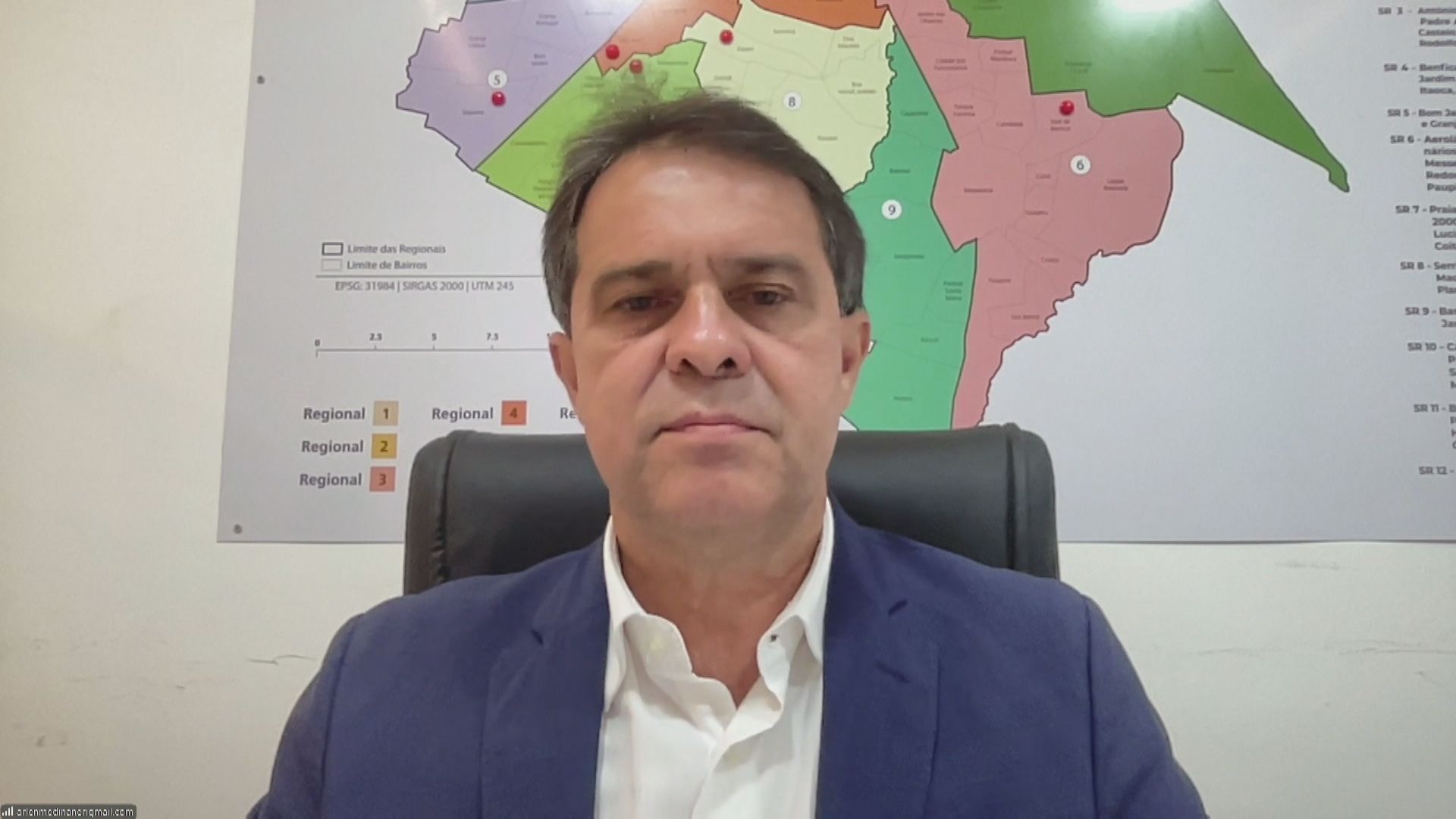 Evandro Leitão em entrevista à CNN após eleito prefeito de Fortaleza