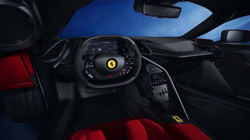 Ferrari F80: hipercarro tem motor V6 híbrido de 1200 cv • Divulgação