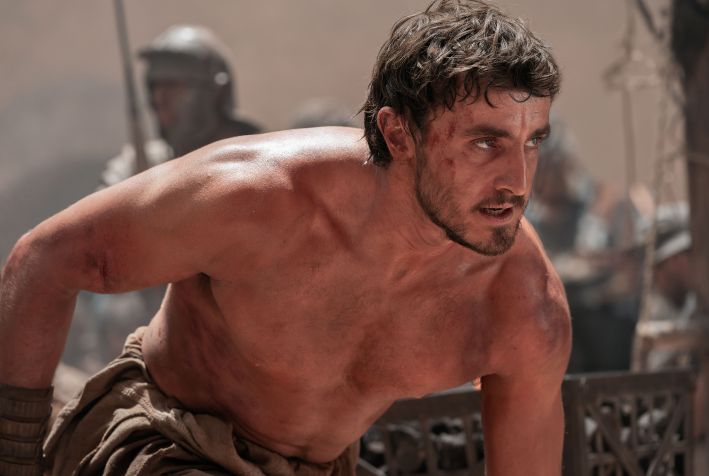 Paul Mescal em "Gladiador 2" • Divulgação/Paramount Pictures