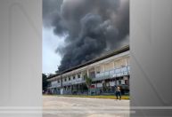 Prédio do Comando Militar da Amazônia pega fogo em Manaus; veja vídeos
