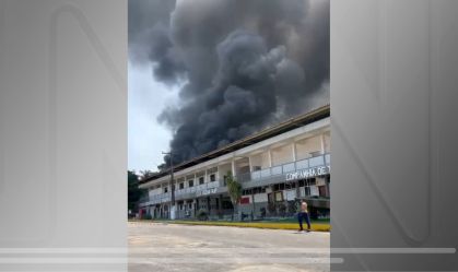 Prédio do Comando Militar da Amazônia pega fogo em Manaus; veja vídeos