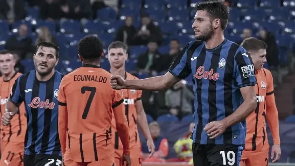 Fora de casa, Atalanta goleou o Shakhtar pela Champions