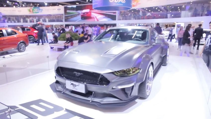 Ford exibia um Mustang customizado no Salão do Automóvel em 2018 • YouTube / São Paulo Motor Experience