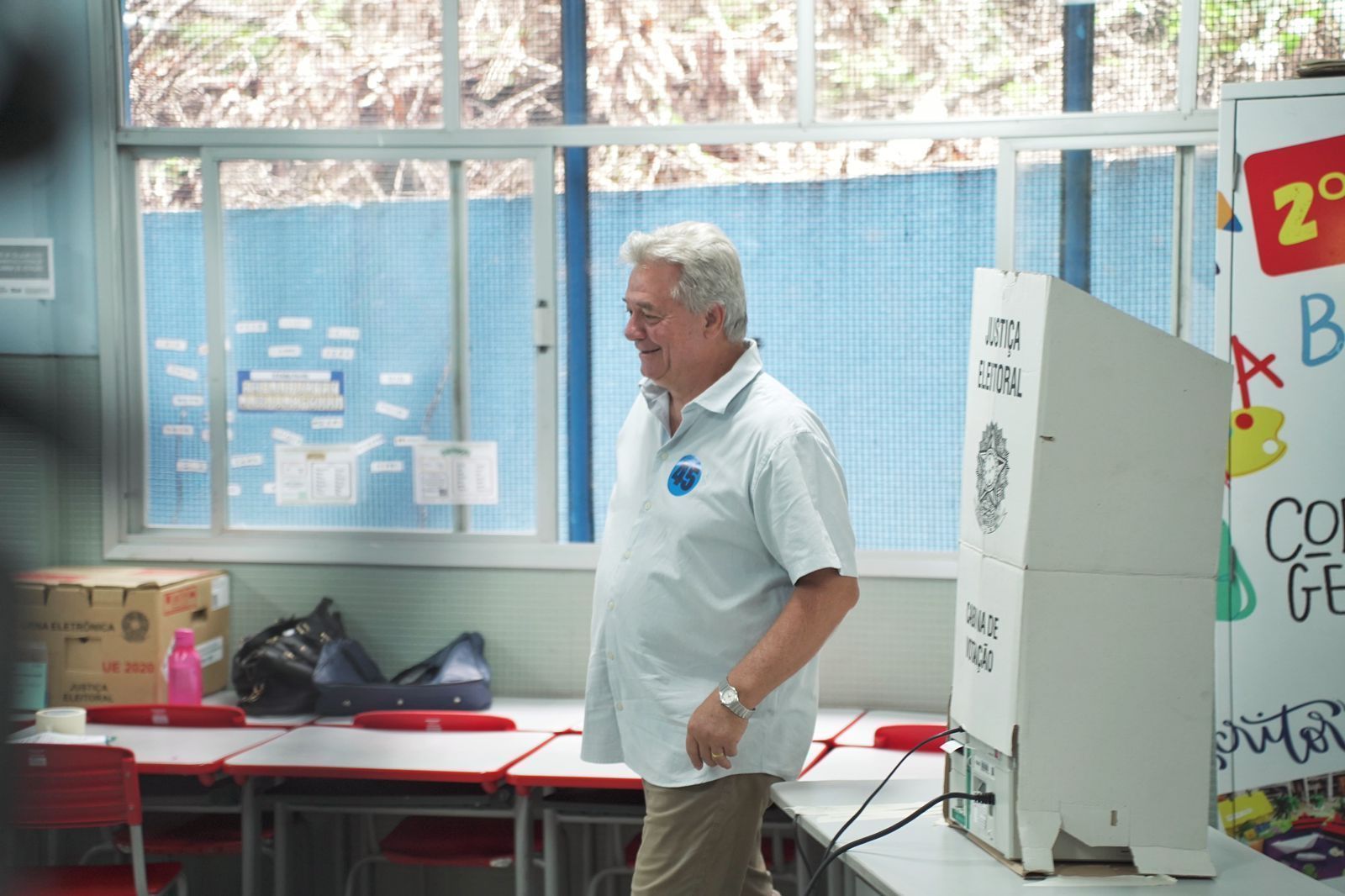 O candidato Luiz Paulo Vellozo Lucas (PSDB) • Vitor Junquilho/Candela