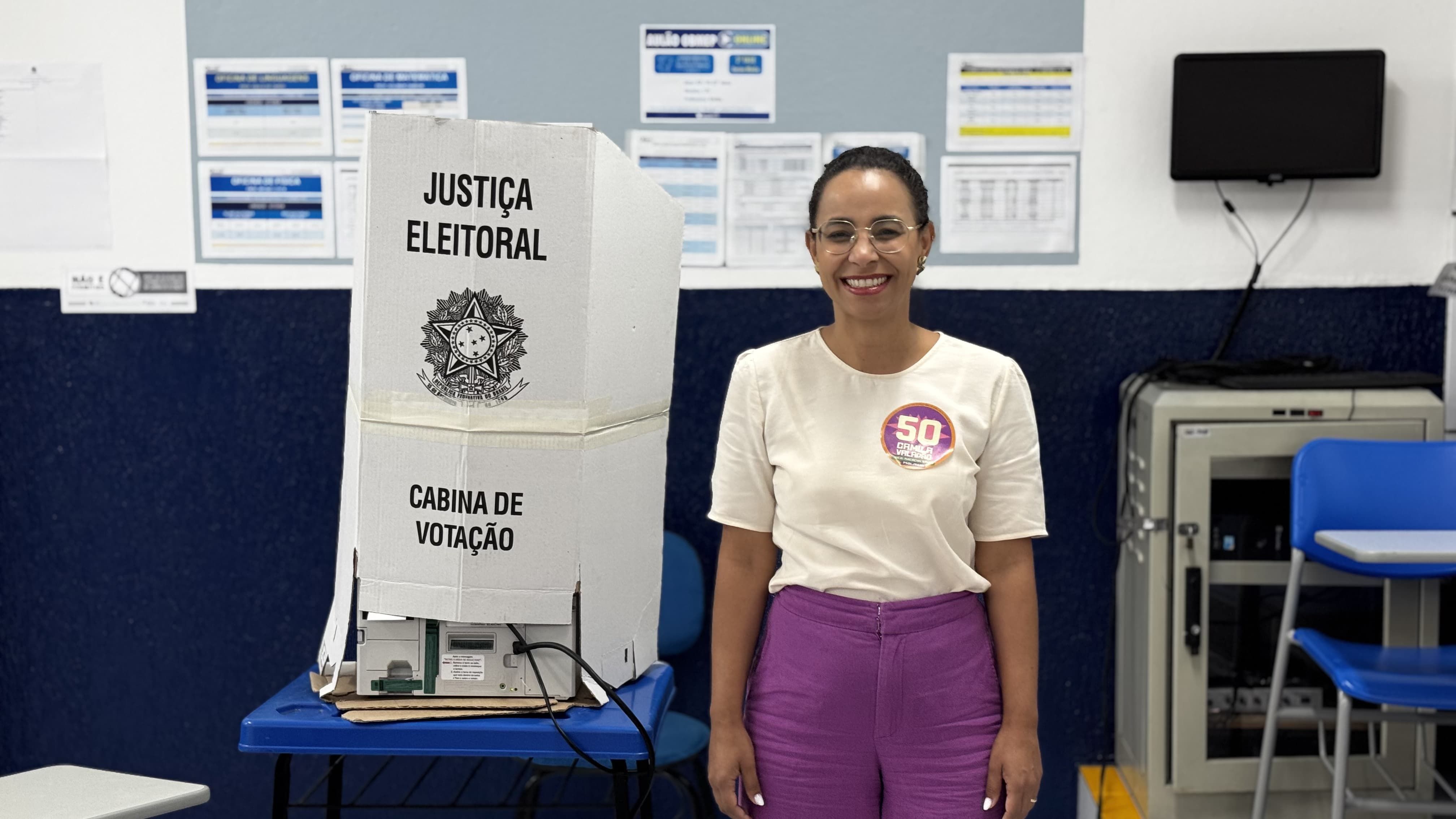 A candidata Camila Valadão (PSOL) • Divulgação