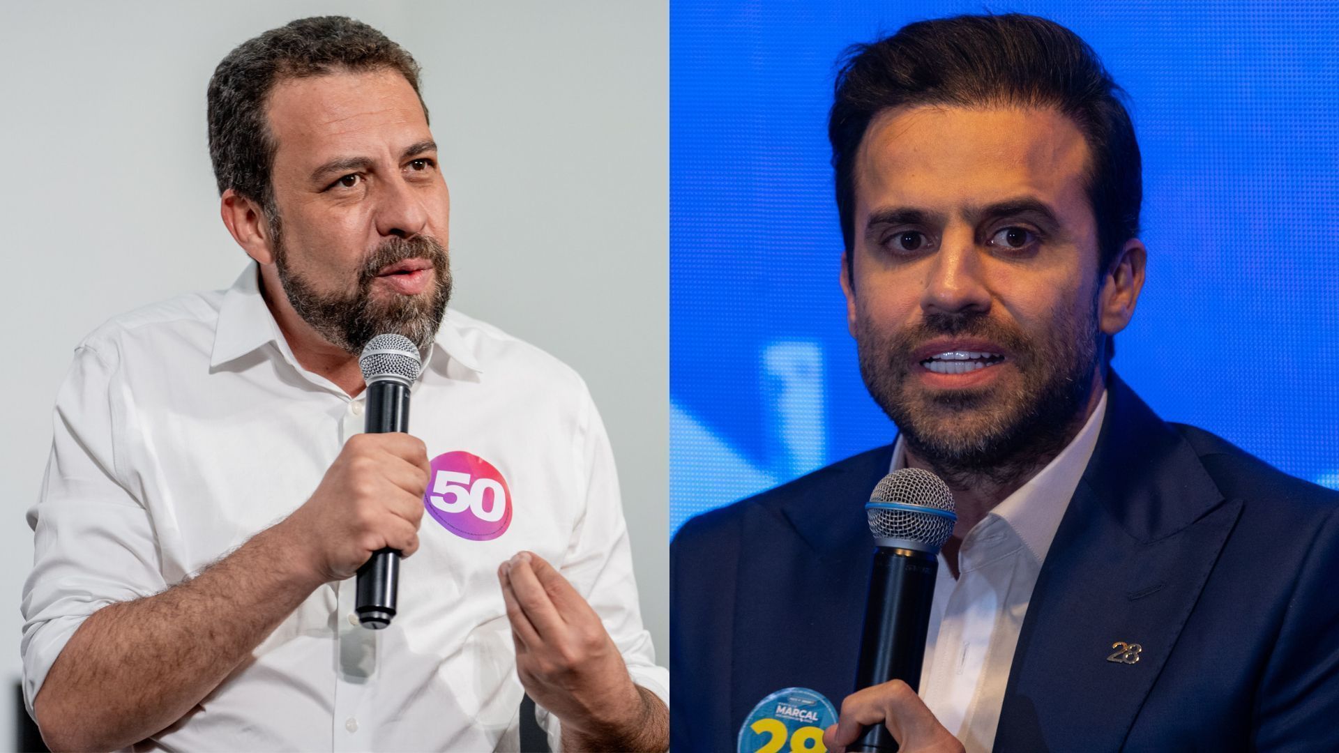 Guilherme Boulos e Pablo Marçal