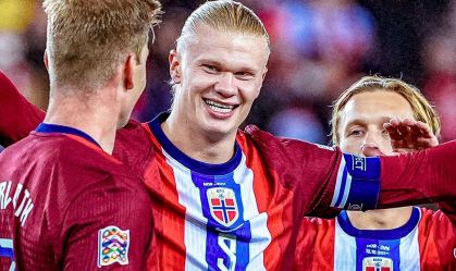 Haaland se torna o maior artilheiro da Noruega após vitória sobre a Eslovênia