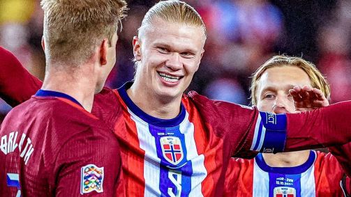 Haaland se torna o maior goleador na história da seleção norueguesa