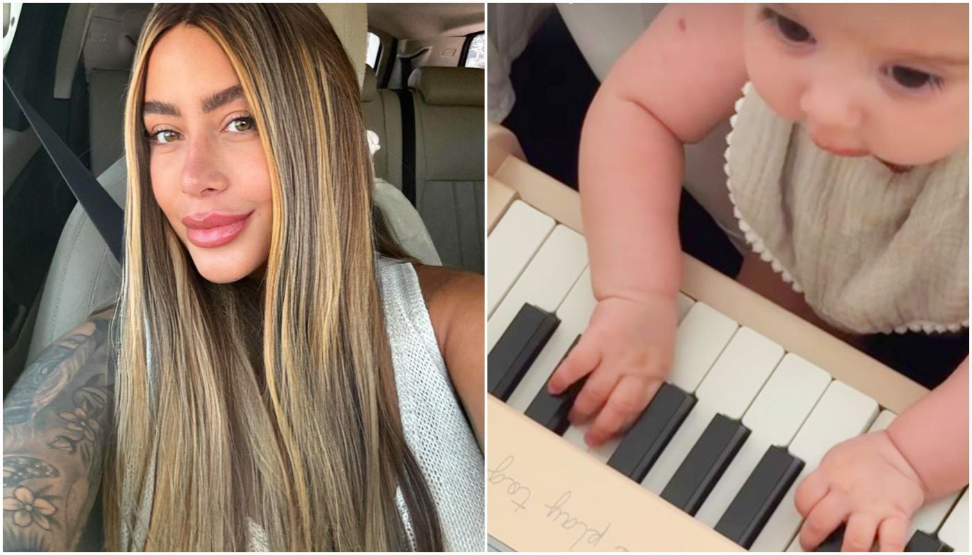 Helena, filha de Neymar, e Rafaella Santos