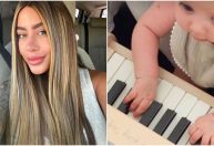 Rafaella Santos mostra momento fofo da 3ª filha de Neymar tocando piano