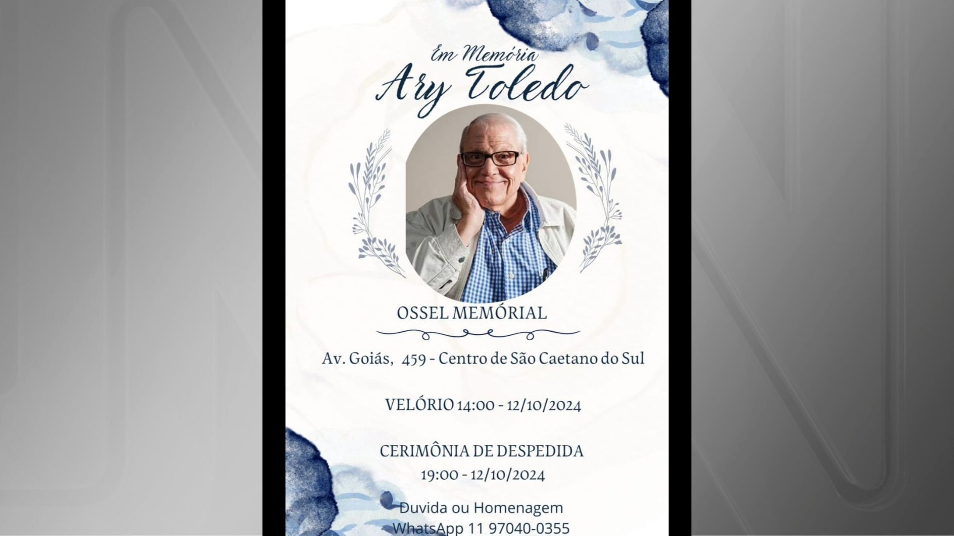 Ary Toledo morreu aos 87 anos
