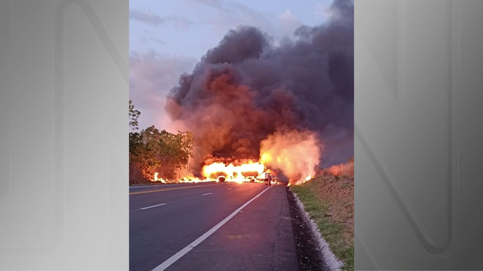 Acidente ocorreu a cerca de 250 quilômetros de Belo Horizonte (MG)