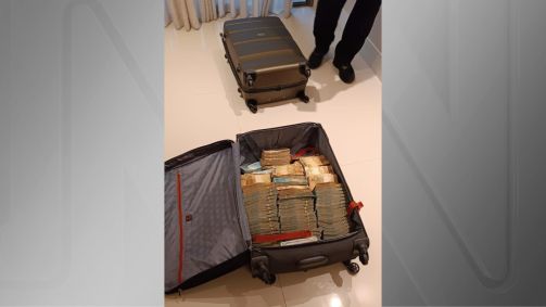 Dinheiro apreendido durante operação da PF
