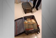 PF apreende R$ 5 milhões em mala durante operação de contrabando de cigarro