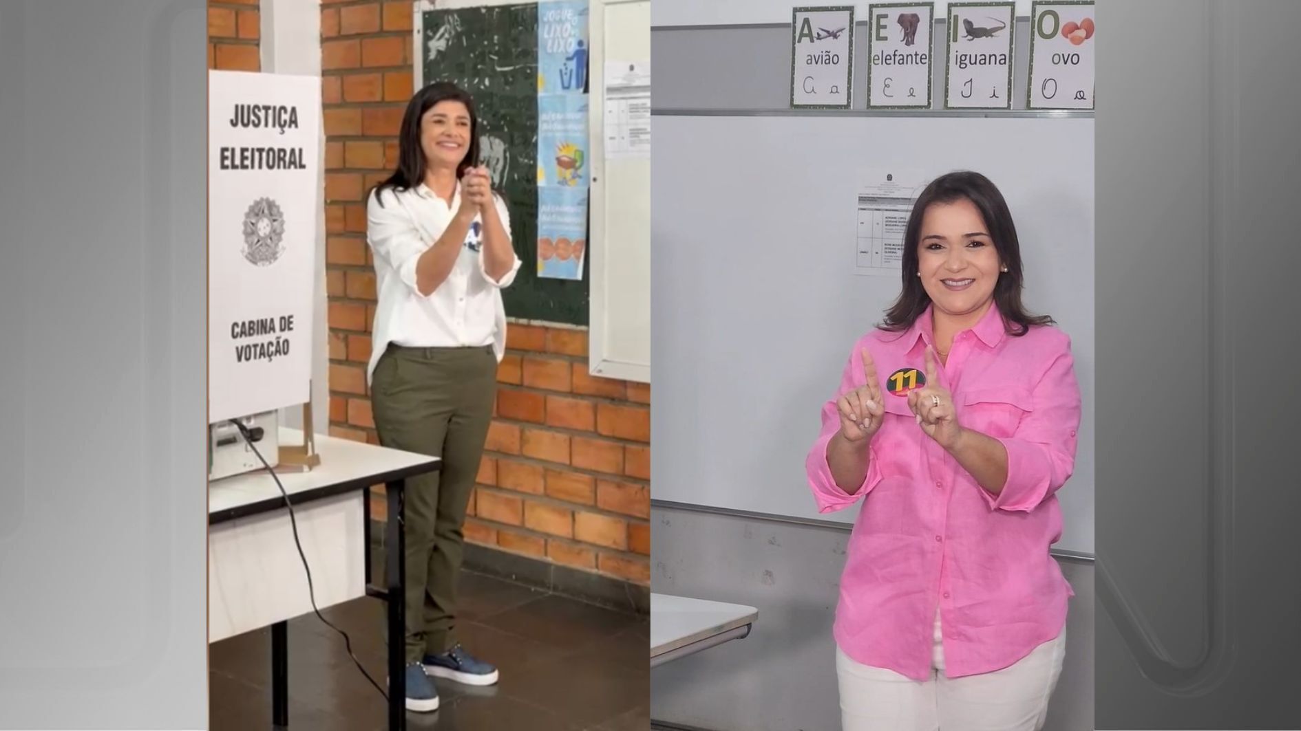 Candidatas à Prefeitura de Campo Grande, Rose Modesto (União Brasil) e Adriane Lopes (PP), votaram no segundo turno