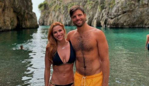 Jade Barbosa e o marido na Itália