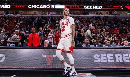 Lonzo Ball em ação pelo Chicago Bulls